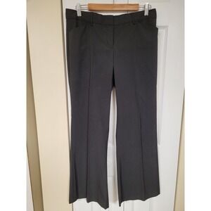 Express Design Studio Editor Pinstripe Wide Boardroom Pants Grey Womens Size 8S